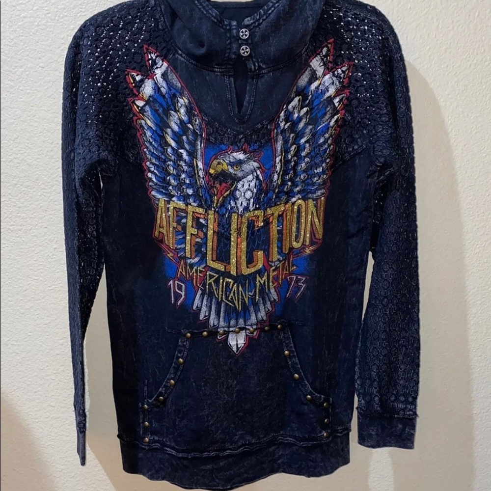 Affliction long sleeve Size M